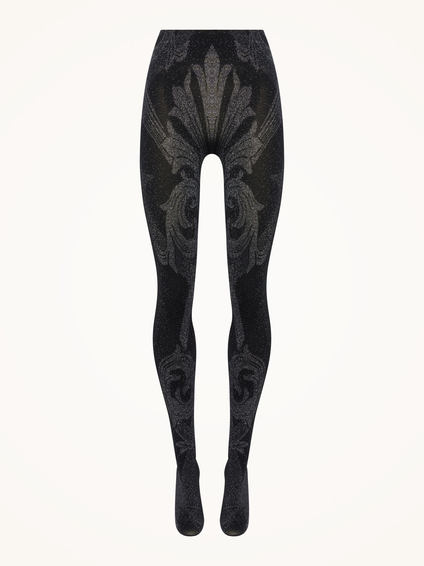 Metallic Jacquard Tights