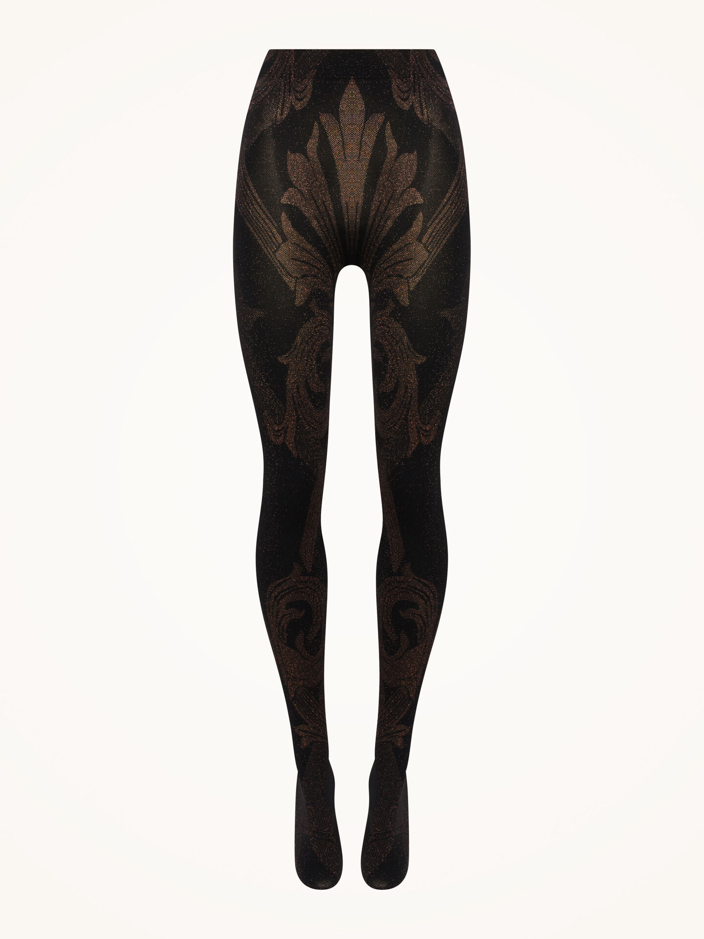 Metallic Jacquard Tights