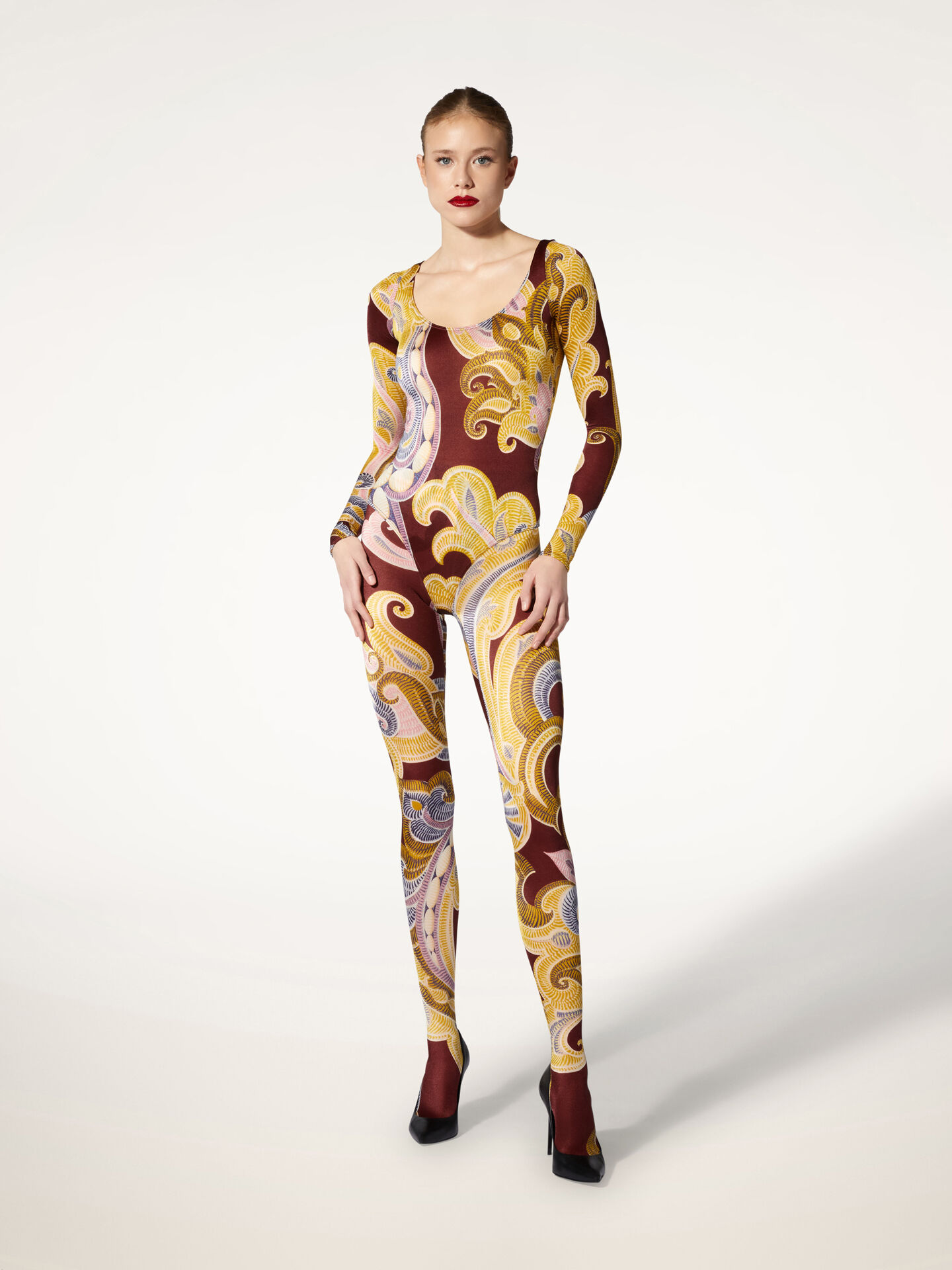 Paisley Baroque Tights