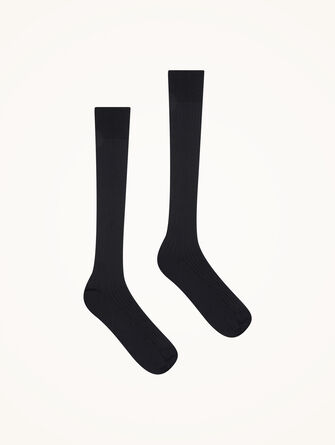 Luxury Cotton Rib Knee-Highs