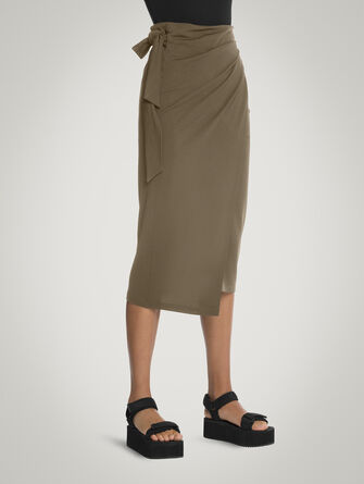 The Origami-Drape Wrap Skirt