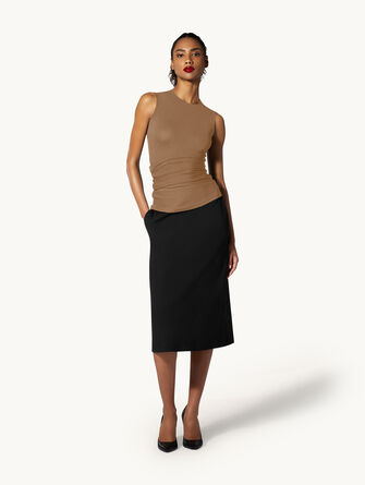 The Crepe Jersey Top Sleeveless