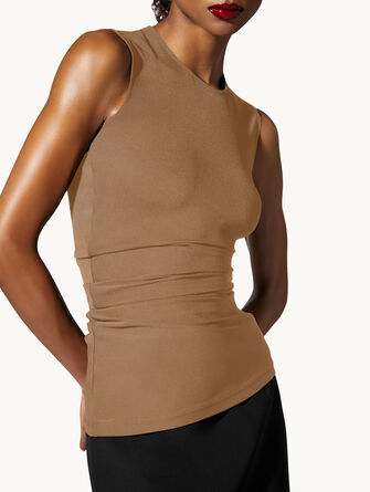 The Crepe Jersey Top Sleeveless