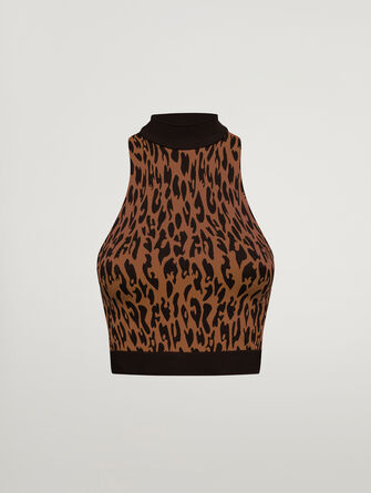 C2C Leopard Top Sleeveless