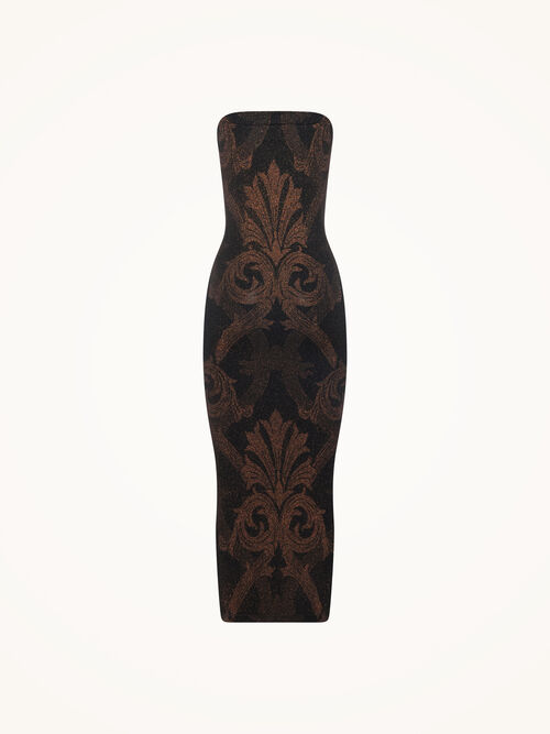 Metallic Jacquard Dress