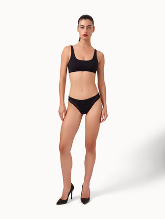 Sheer Opaque Swim Top