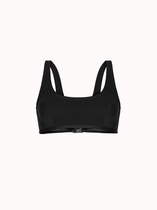 Sheer Opaque Swim Top
