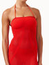 Net Ribs Swim Dress